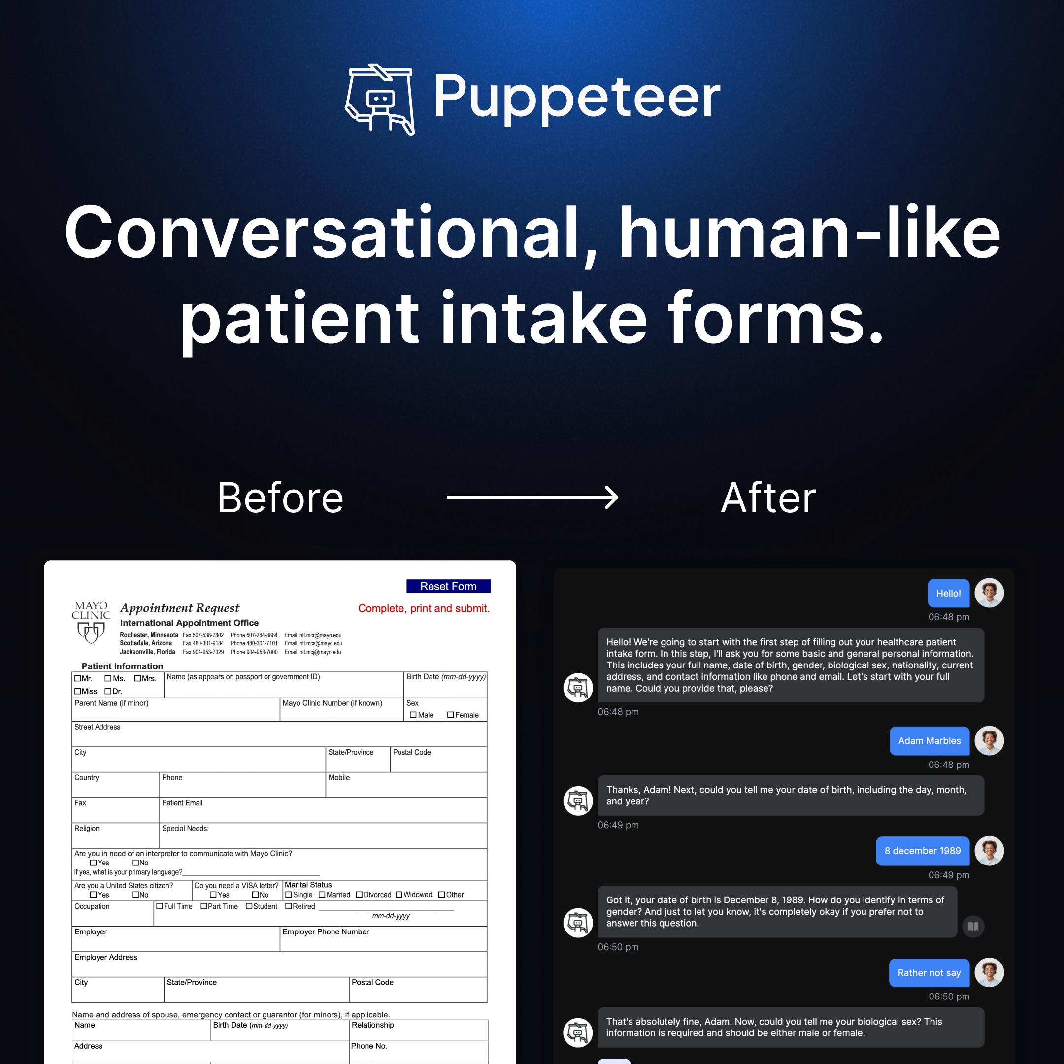 Conversational AI Enhances Patient Intake Process