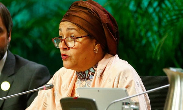联合国副秘书长阿米娜·穆罕默德呼吁提高全球领导层中女性的代表性