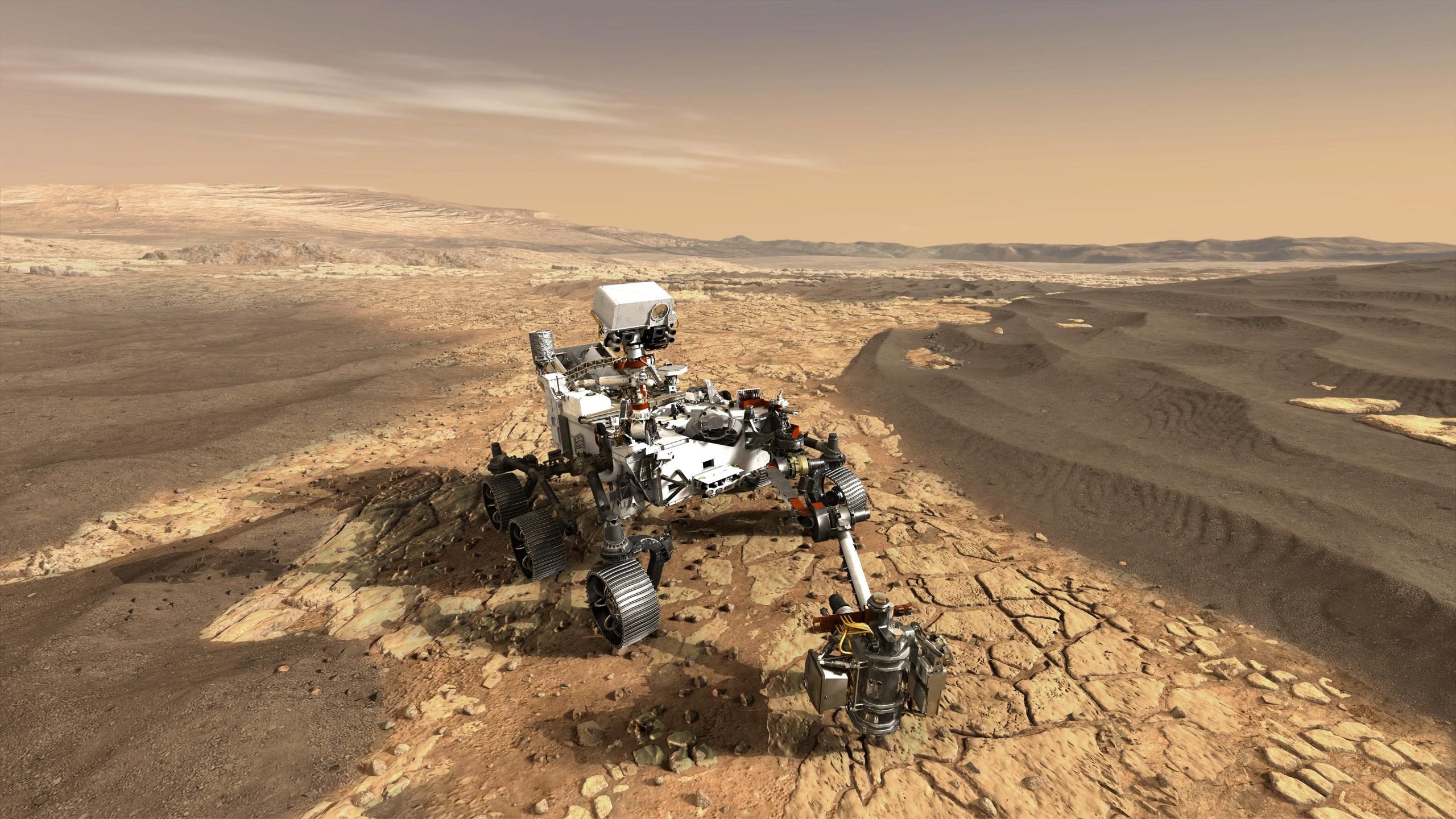 美国宇航局的“毅力号”火星车抵达火星上的“天使登陆点”
