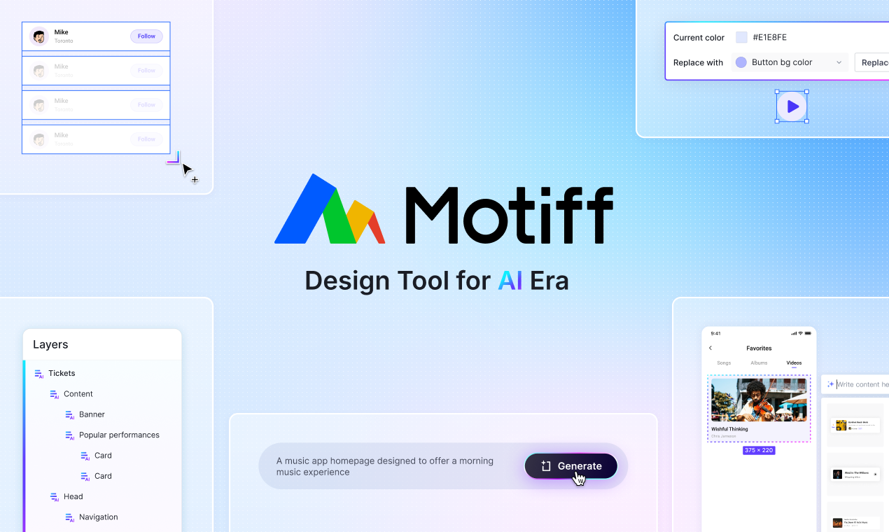 Motiff: AI-Enhanced UI Design Tool for Professional Designers