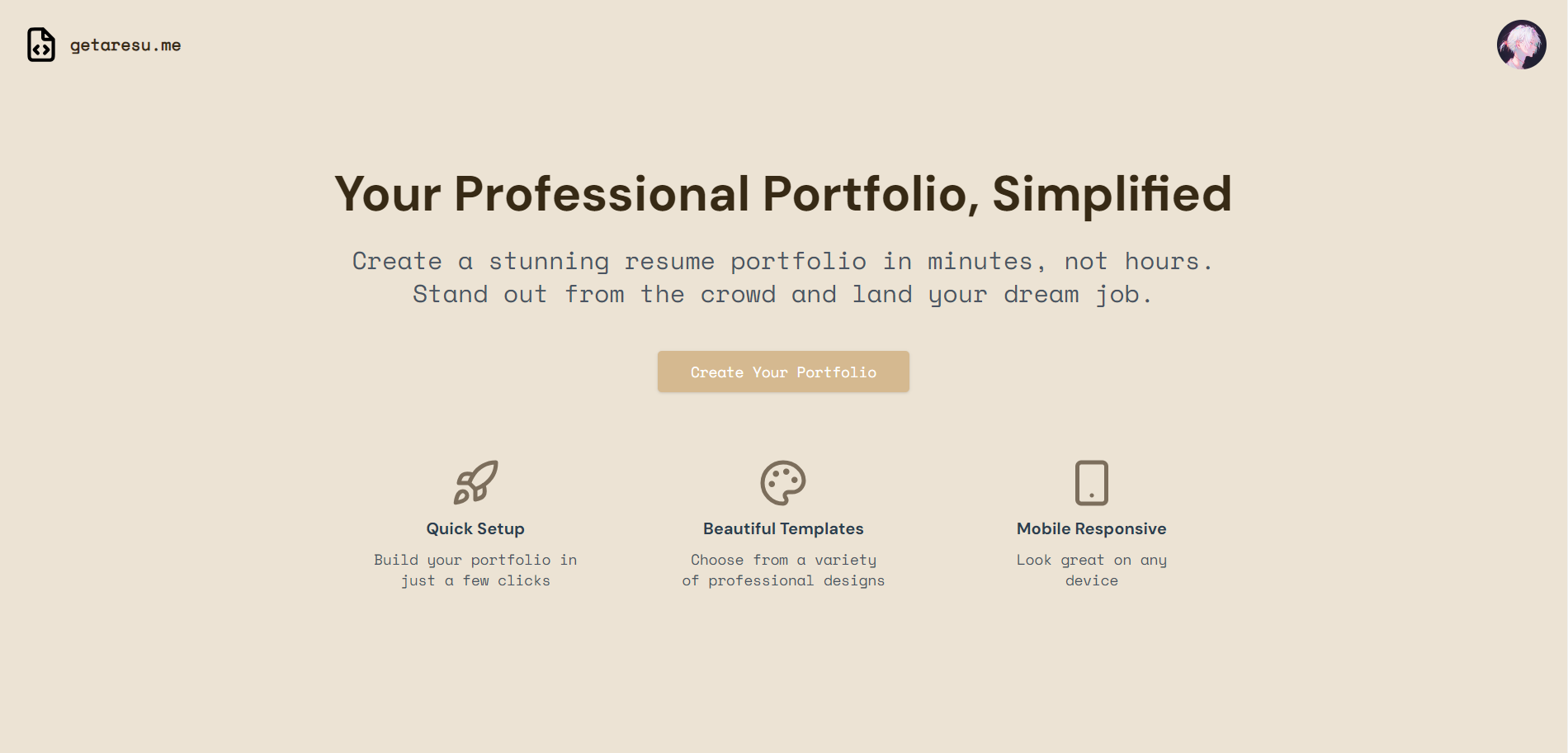 'Quickly Create Professional Portfolio Websites from Resumes'