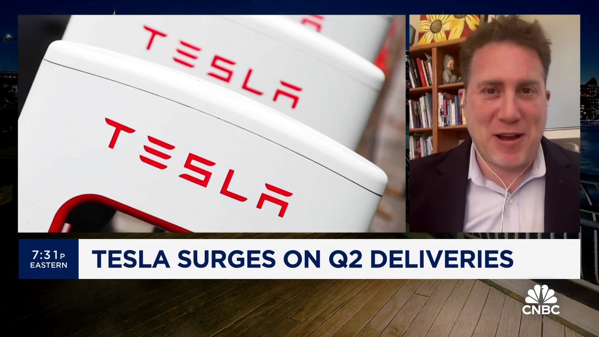 Tesla's Stock Surges on Strong Deliveries Report