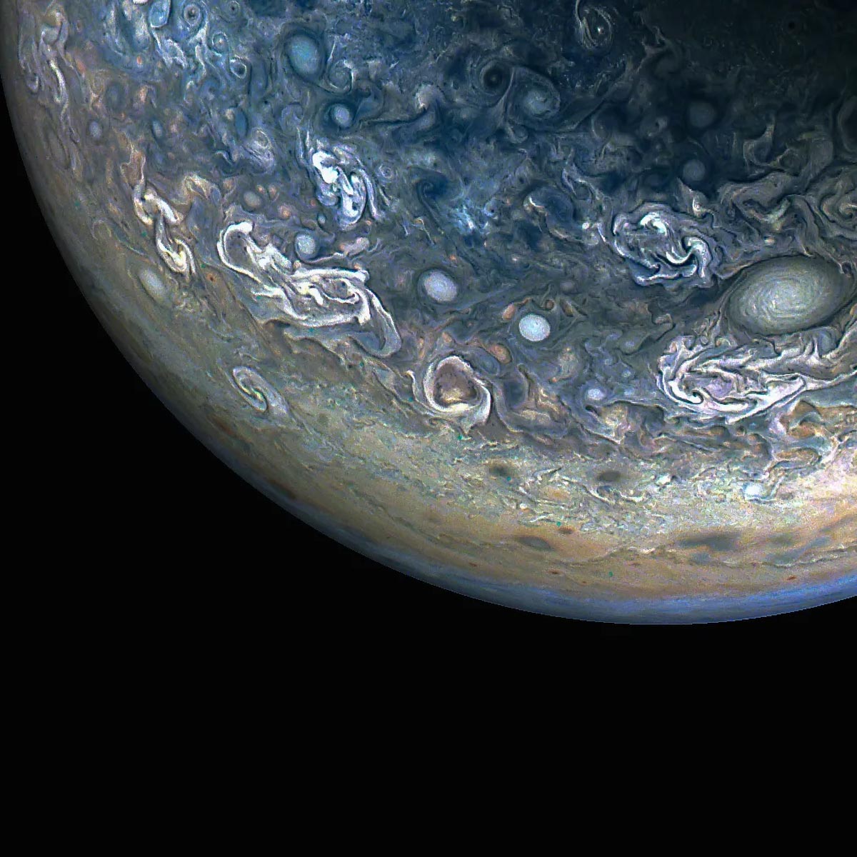 NASA's Juno Spacecraft Captures Detailed Images of Jupiter's Atmospheric Chaos