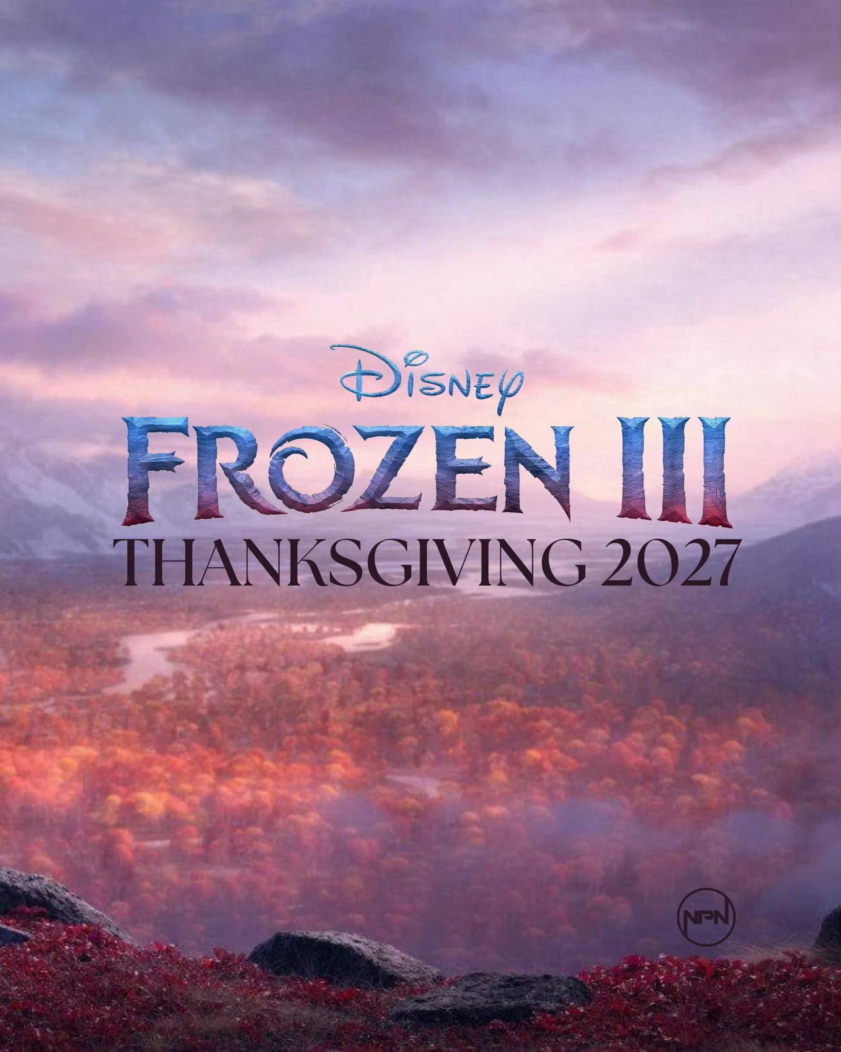 'Frozen 3' is set to release during Thanksgiving 2027, with Disney unveiling new concept art.