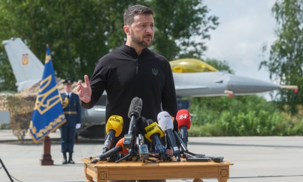 Ukraine Receives F-16 Jets, Zelenskiy Announces