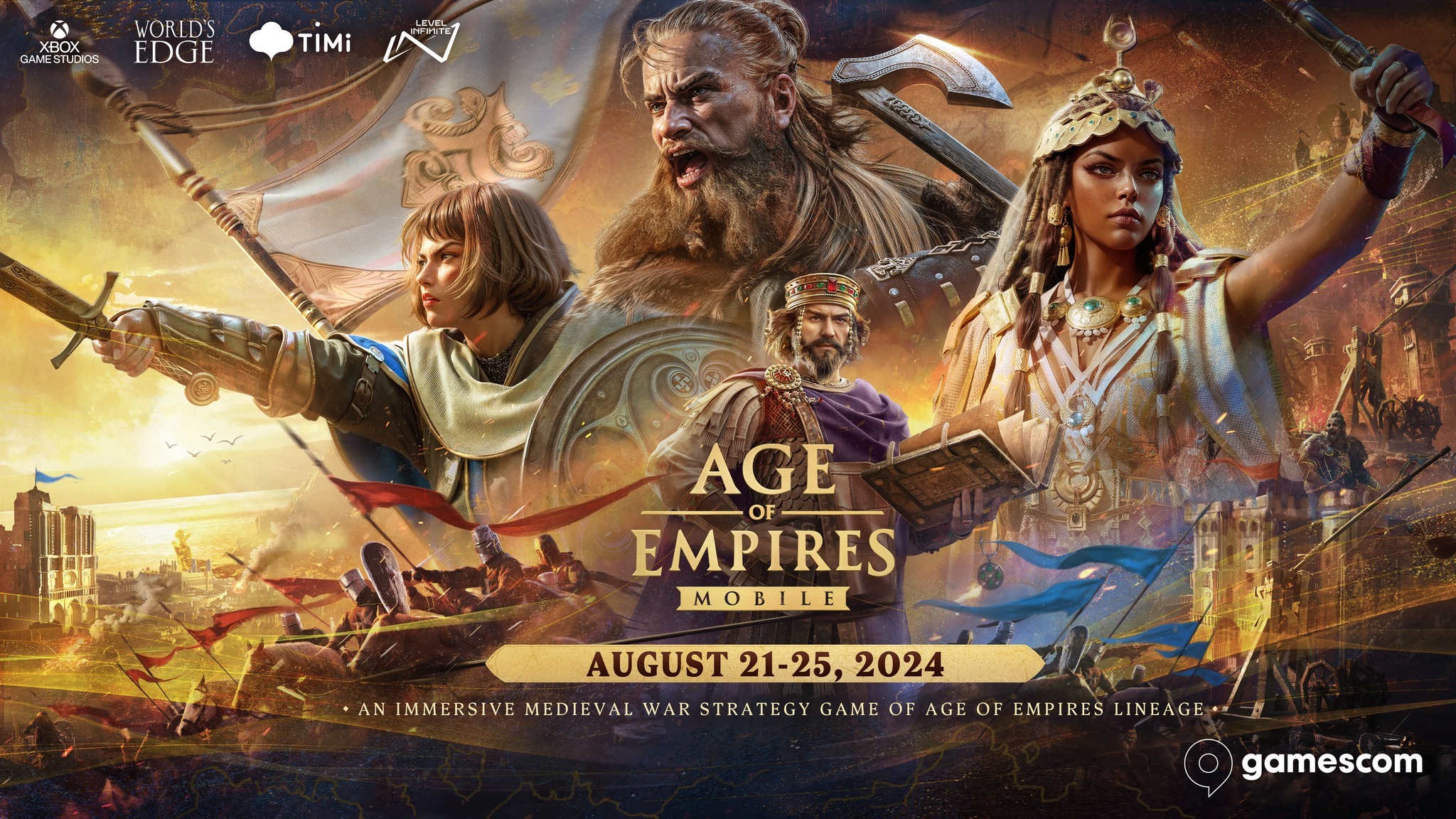 'Age of Empires Mobile' is set to release soon, confirmed to participate in Gamescom.