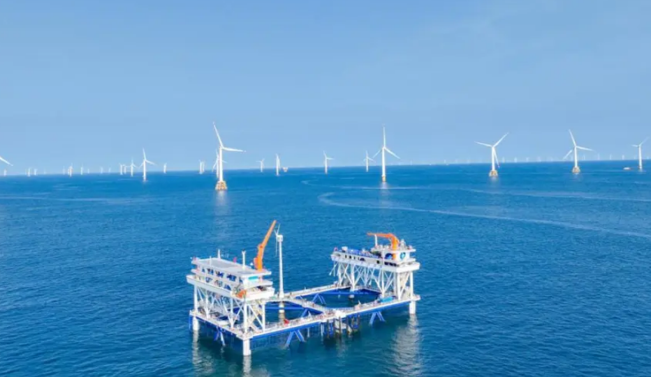 China's First 'Wind-Fishery Integration' Marine Farm Begins Operation