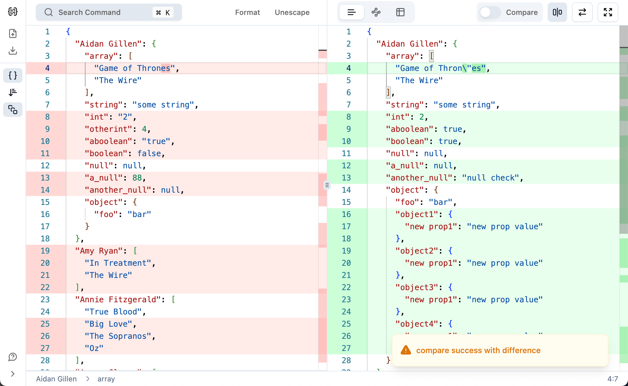 JSON For You: An All-in-One Online Tool for JSON Data Visualization and Processing