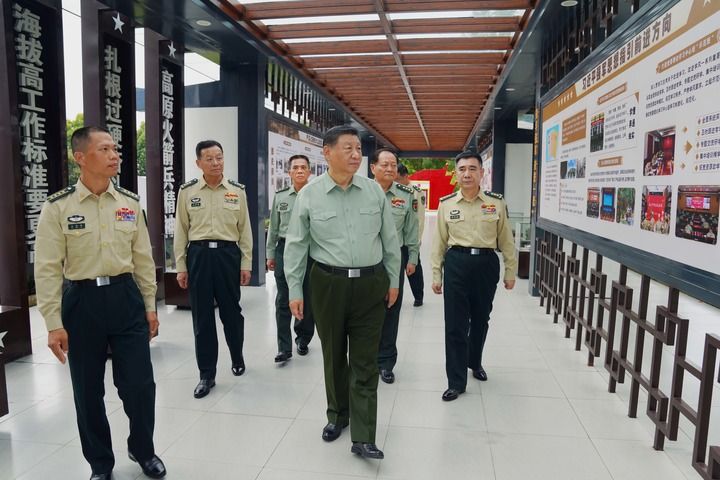 Xi Jinping Inspects a Certain Brigade of the Rocket Force, Emphasizing the Thought on Strengthening the Military and Combat Capabilities