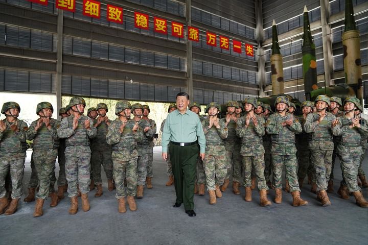 Xi Jinping Inspects a Certain Brigade of the Rocket Force, Emphasizing the Thought on Strengthening the Military and Combat Capabilities